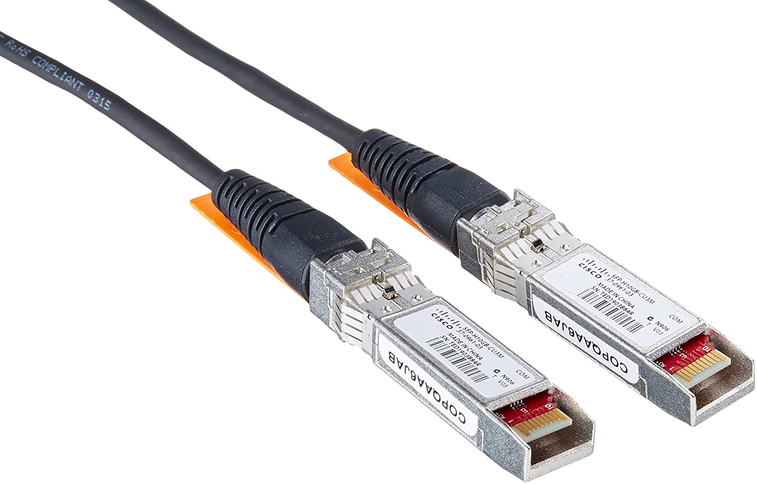 Bewinner 1 Meter/3.3ft Cable SFP to SFP DAC 10Gtek Type 25Gbps Cable for Routers Firewalls Network Cards Transceivers PVC Network Transceivers Cable 